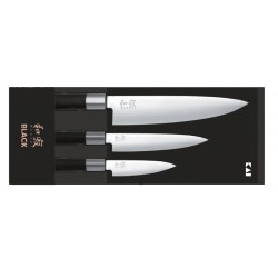 67S-300 Sada 3 nožů WASABI BLACK - obsahuje 6710P, 6715U a 6720C